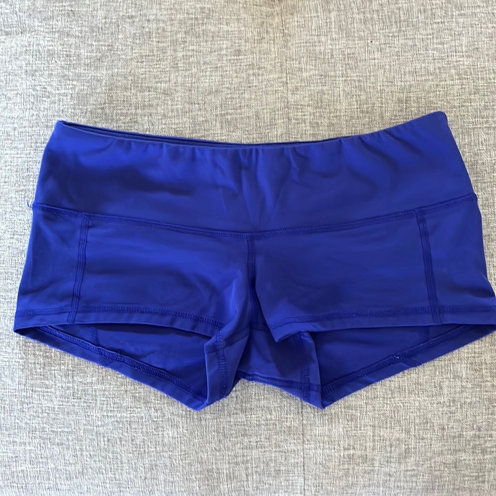 Fleo Blue Low Rise Contour shorts
